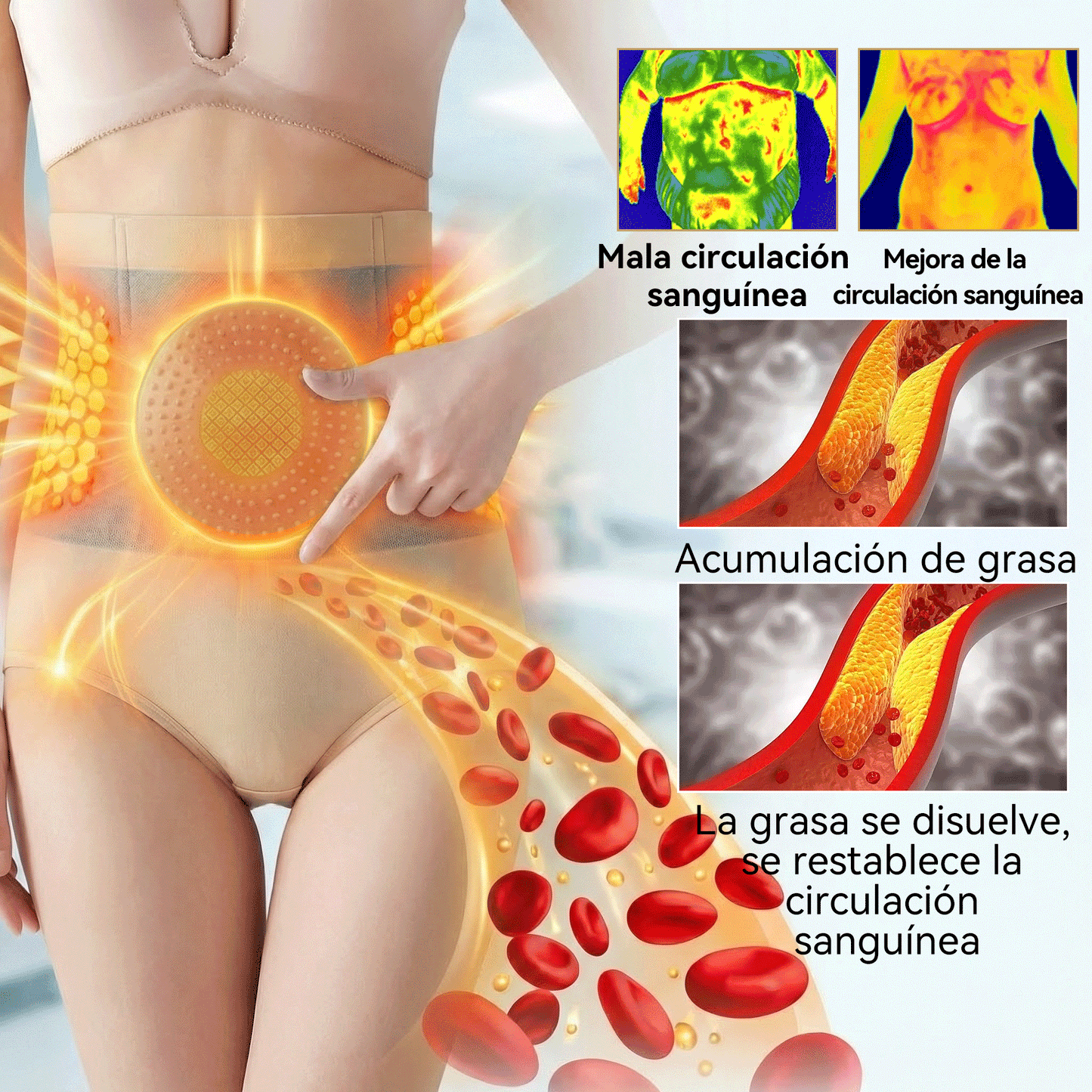 ☀️ GFOUK® 2026 Edición Black Gold Luxury | 🎁 Shorts Quemagrasas 4 en 1 con Moringa, Berberina y Tecnología de Micro-Partículas Esculpidoras