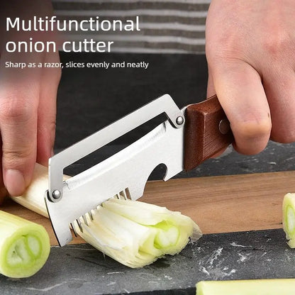 ivotero™ Pelador y rallador de acero inoxidable con mango de madera (Oferta)