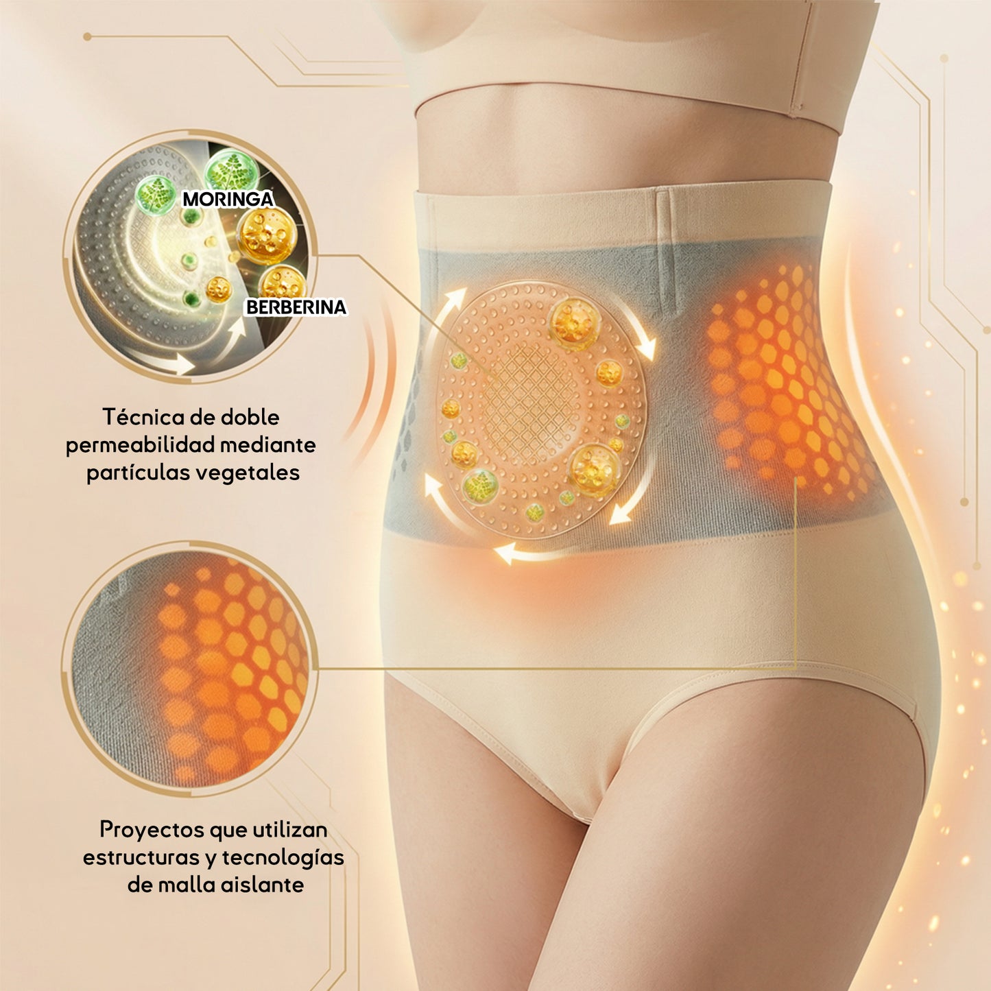 ✅✅GFOUK® 2026 Versión mejorada con hierbas naturales | 🎁 Shorts moldeadores 4 en 1 con moringa, berberina y micropartículas