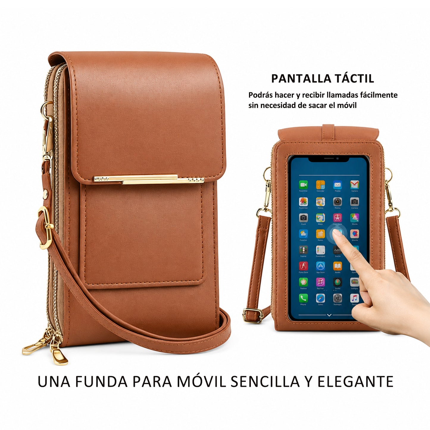 🔥Últimas 3 horas: 60% de descuento en Remifa®2026 Bolso bandolera minimalista elegante para mujer con pantalla táctil
