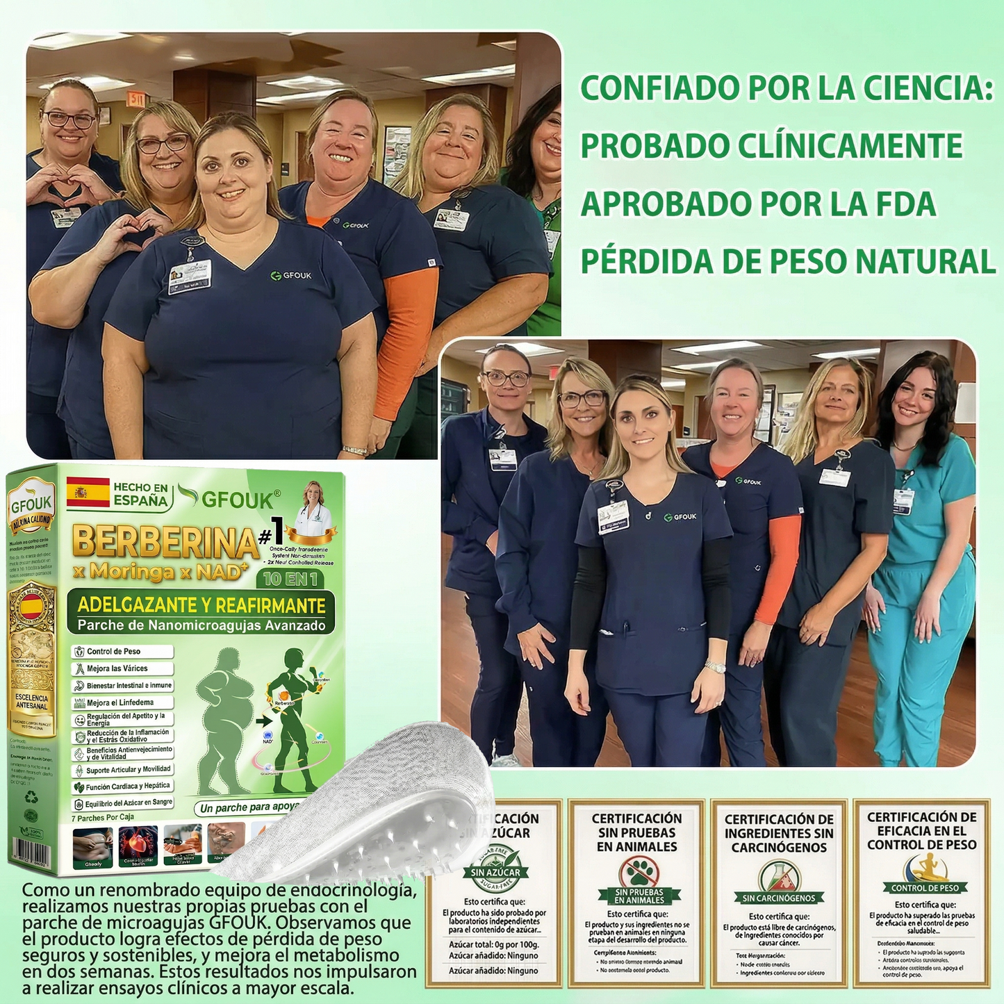👑GFOUK® 𝐁𝐞𝐫𝐛𝐞𝐫𝐢𝐧𝐞 · Castaño de caballo × NAD+ 10 en 1 Parche Avanzado de Nano Microneedle — 👨‍⚕️ Una vez al día, resultados visibles en 7 días (obesidad, piel flácida, diabetes, apnea del sueño, problemas articulares y más)
