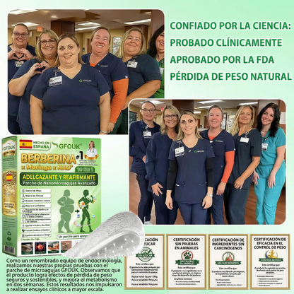 👑GFOUK® 𝐁𝐞𝐫𝐛𝐞𝐫𝐢𝐧𝐞 · Castaño de caballo × NAD+ 10 en 1 Parche Avanzado de Nano Microneedle — 👨‍⚕️ Una vez al día, resultados visibles en 7 días (obesidad, piel flácida, diabetes, apnea del sueño, problemas articulares y más)