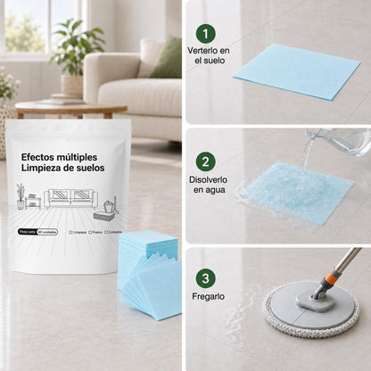🧹 ¡50% DE DESCUENTO AHORA!✨  Hojas de limpieza para pisos multi-efecto – Potente eliminación de manchas y aroma fresco 🌿