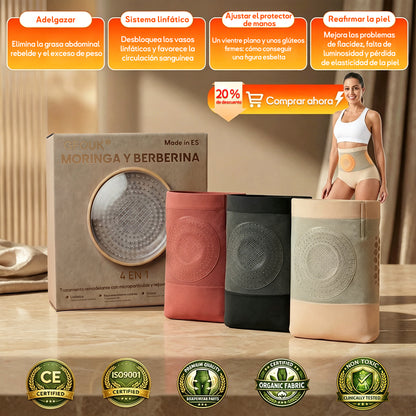 ✅✅GFOUK® 2026 Versión mejorada con hierbas naturales | 🎁 Shorts moldeadores 4 en 1 con moringa, berberina y micropartículas