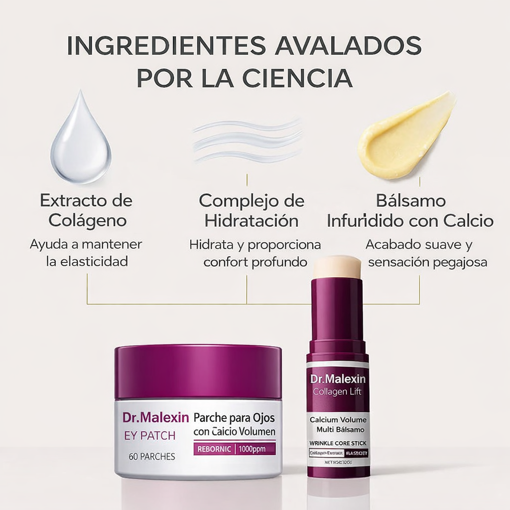 [Dr.Malexin Official]💖 Calcium Volume Multi Balm + Parches para Ojos 60 uds. | Cosmética Coreana para el Cuidado Facial