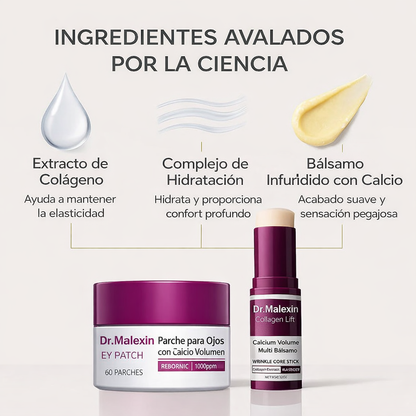[Dr.Malexin Official]💖 Calcium Volume Multi Balm + Parches para Ojos 60 uds. | Cosmética Coreana para el Cuidado Facial