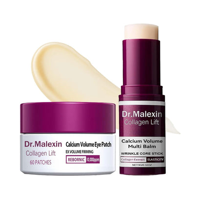 [Dr.Malexin Official]💖 Calcium Volume Multi Balm + Parches para Ojos 60 uds. | Cosmética Coreana para el Cuidado Facial